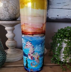 Custom made stainless steel double insulated tumblers.